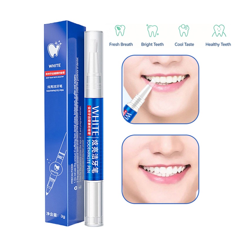 Teeth Whitening Gel Pen - Caneta Clareadora de Dentes Profissional, Gel
