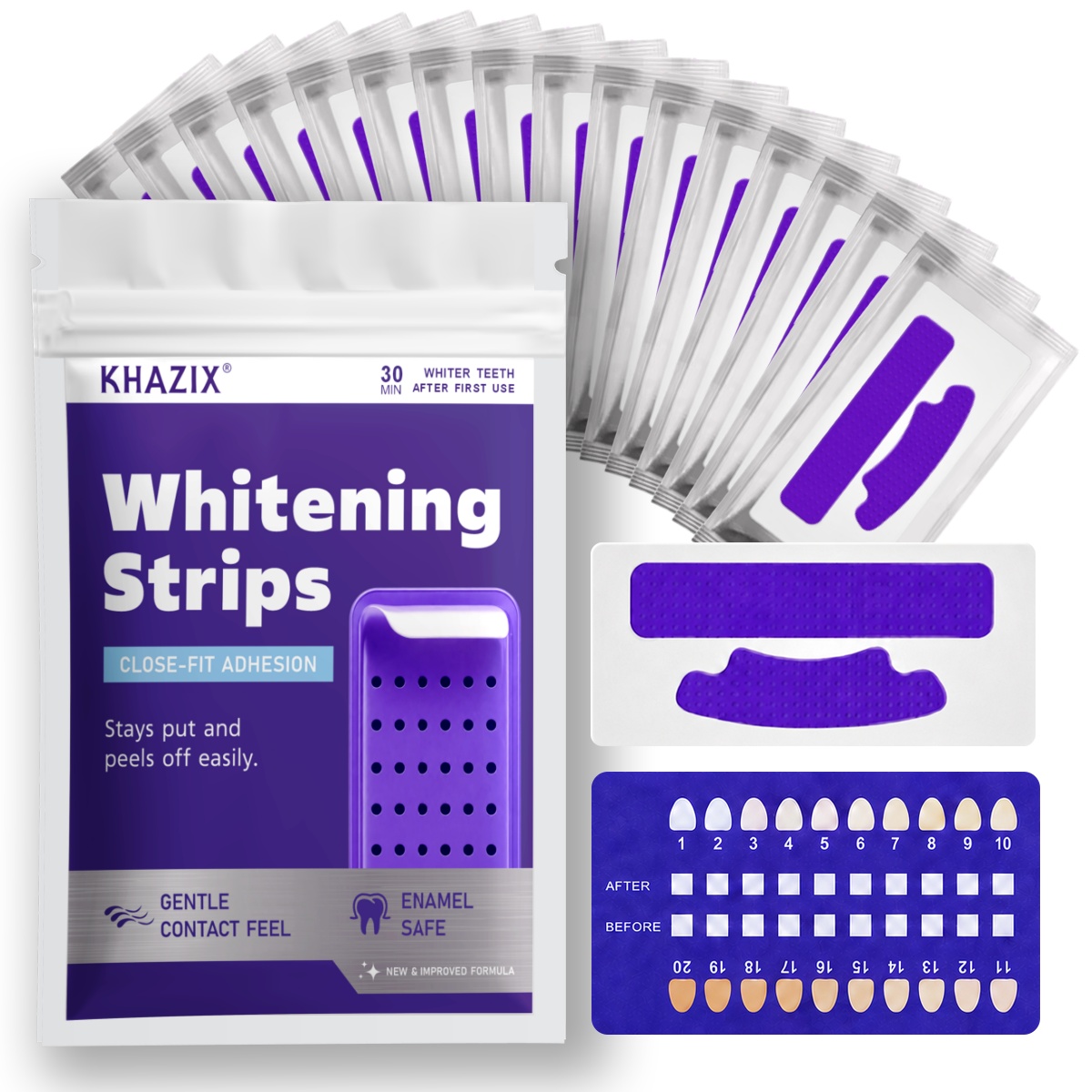 Teeth Whitening Accelerator - 7PCS Strips de Clareamento Dental para