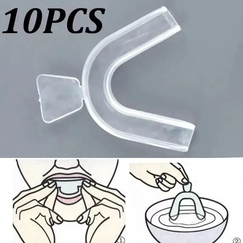 Teeth Whitening Mouth Guard - 10 Peças Protetor Bucal de Silicone