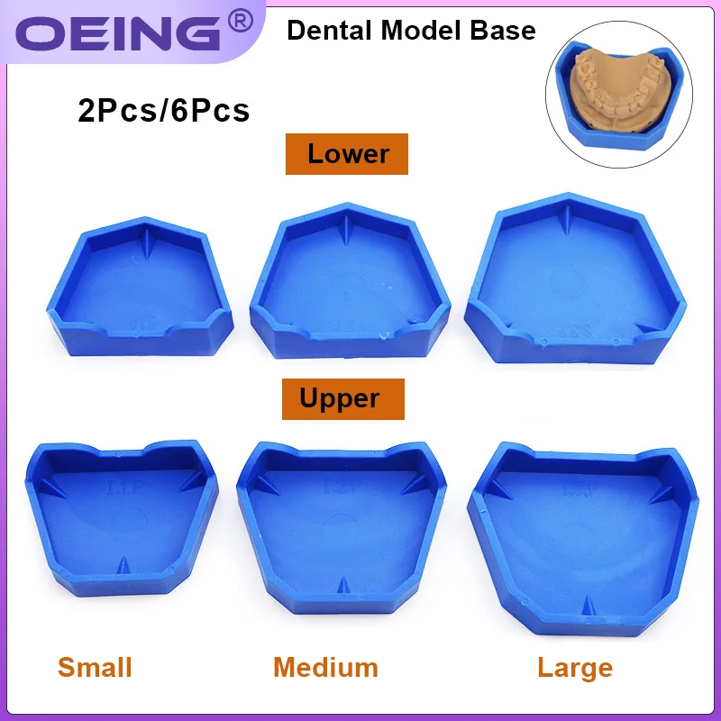 2/6 pçs modelo dental base de  - Teeth Whitening Trays avaliação e preço