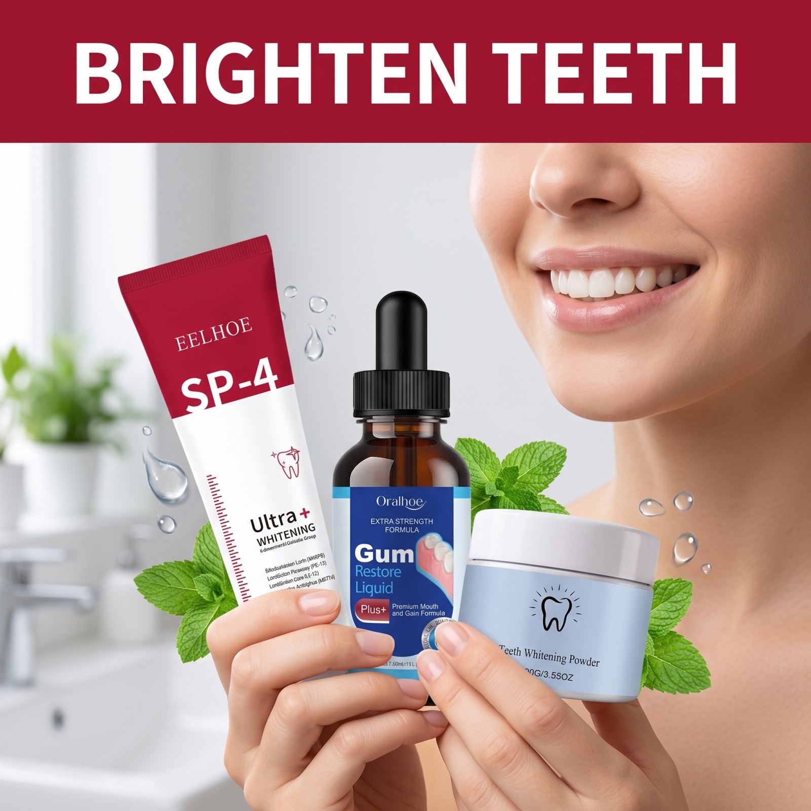 Kit de Cuidados Bucais: Pasta  - Teeth Whitening Gels avaliação e preço