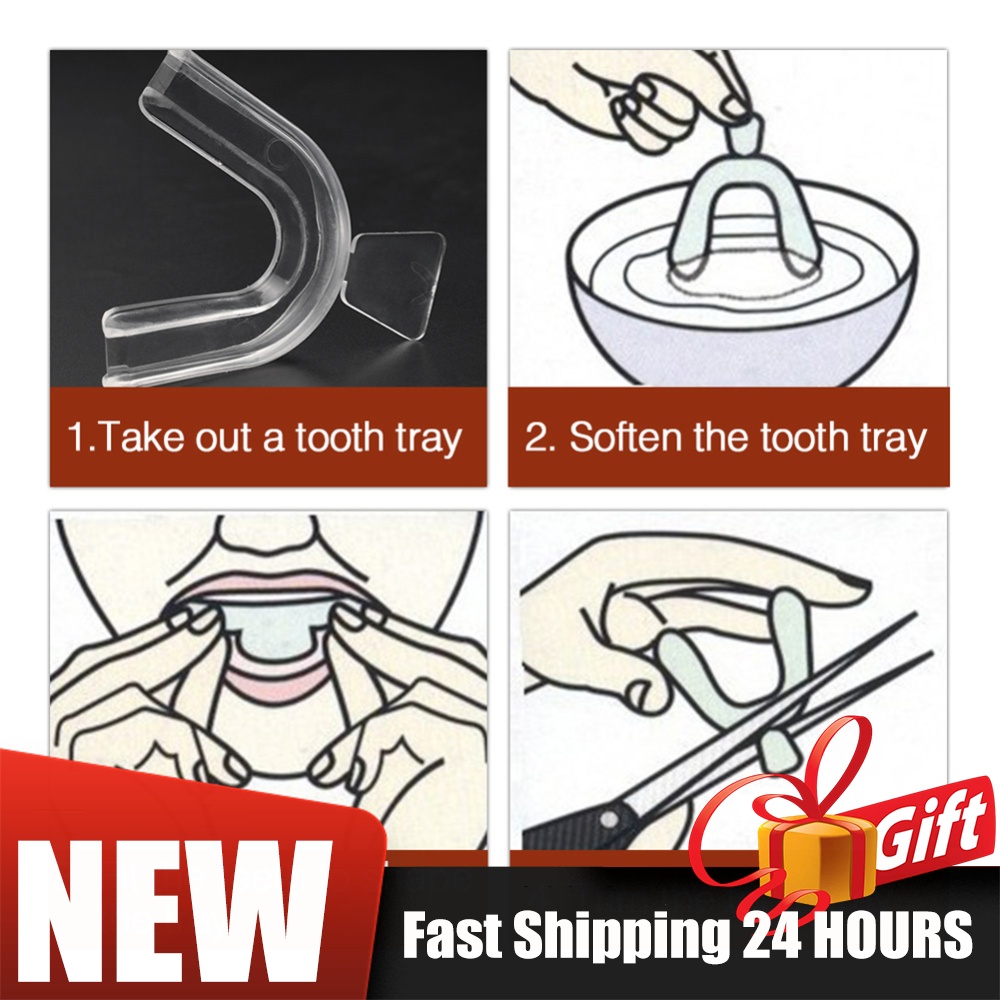 Conjunto de 2/4 Peças de Prote - Teeth Whitening Mouth Guard avaliação e preço