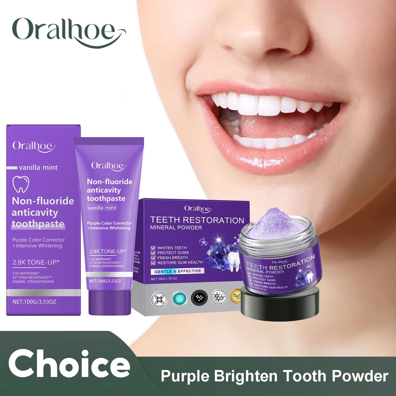 Teeth Restoration Mineral Powd - Teeth Whitening Clinic avaliação e preço
