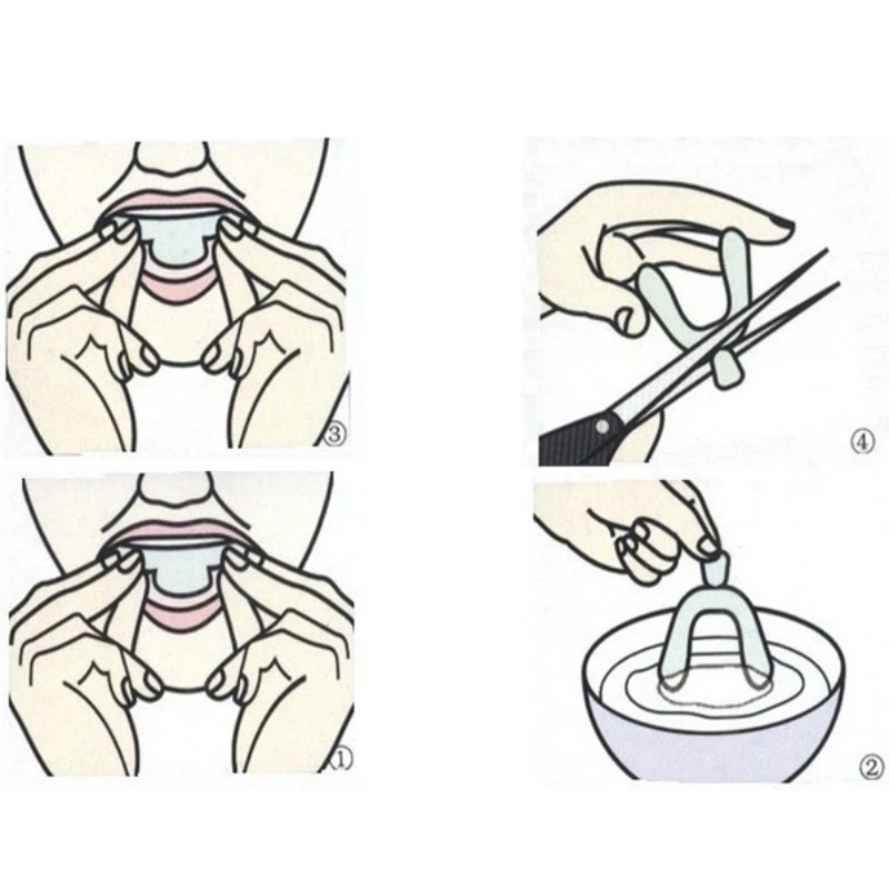 2/4/12 pçs anti ronco dormir b - Teeth Whitening Mouth Guard avaliação e preço