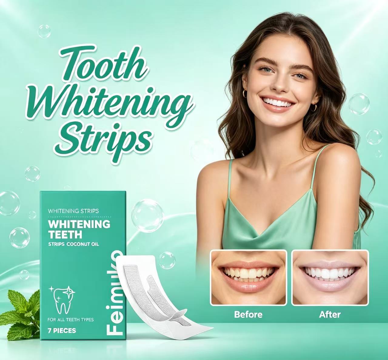 Tiras de Clareamento Dental co - Teeth Whitening With Coconut Oil avaliação e preço