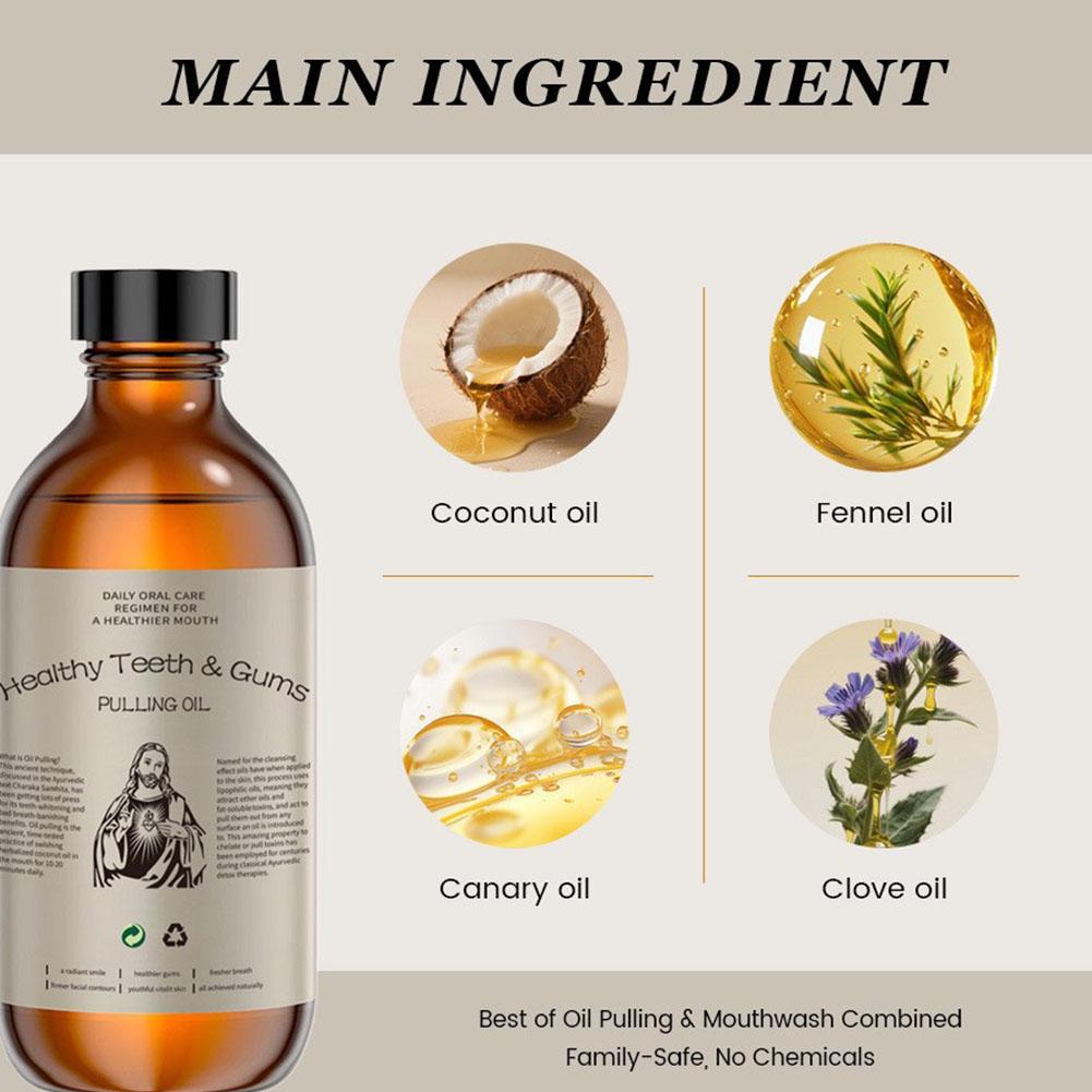 Enxaguante Bucal de Óleo de Co - Teeth Whitening With Coconut Oil avaliação e preço