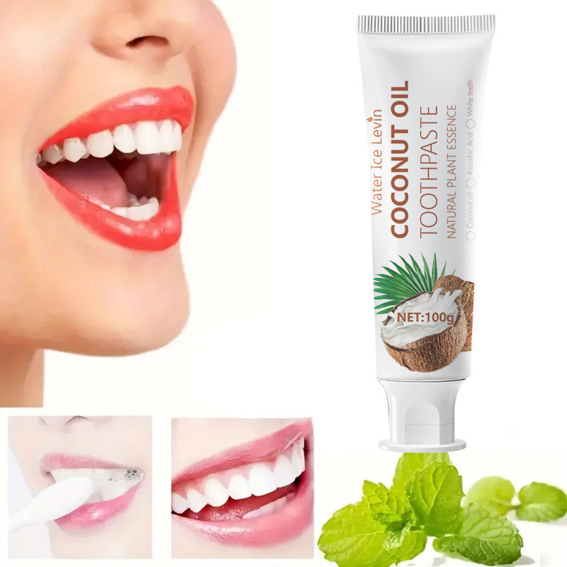 100g de creme dental branquead - Teeth Whitening With Coconut Oil avaliação e preço
