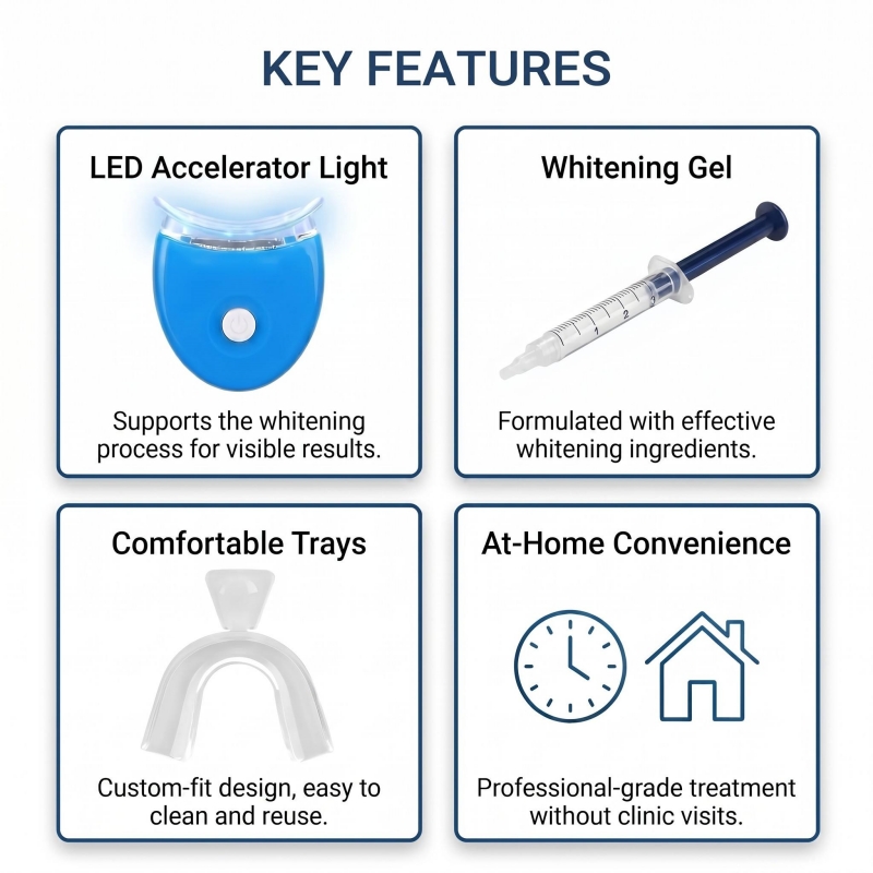 Kit portátil para clareamento  - Teeth Whitening Accelerator avaliação e preço